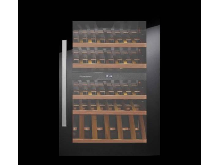 Küppersbusch Einbauweinkühlschrank FWK2800.0S, für 52 Standardflaschen á 0,75l,Elektronische Temperaturanzeige, LED Innenbeleuchtung