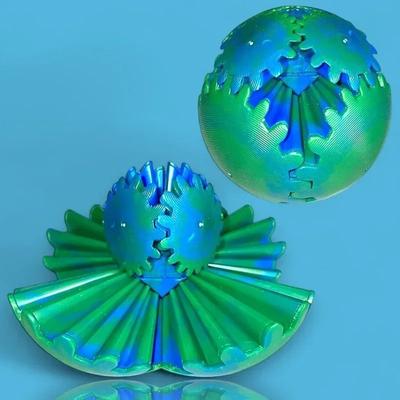Useful Little Things 3D Printed Gear Ball Fidget Toy green