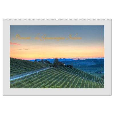 Piemont - die Genussregion Italiens (Wandkalender 2027 DIN A2 quer), CALVENDO Monatskalender