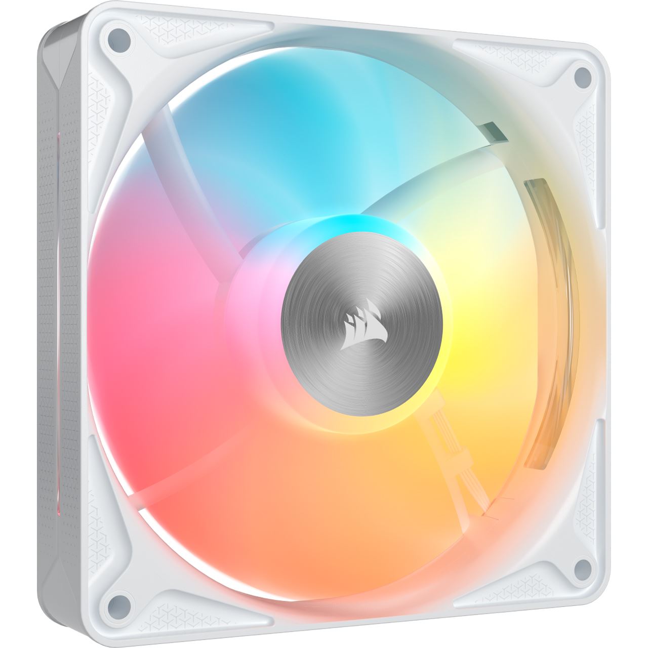 120mm Corsair RS120 II ARGB White, 120mm ARGB Fan, Single Pack