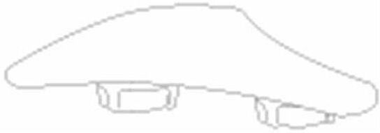 Pressalit Sitzring/Deckel-Puffer A4051 Deltapuffer, für WC-Sitz ConCordia