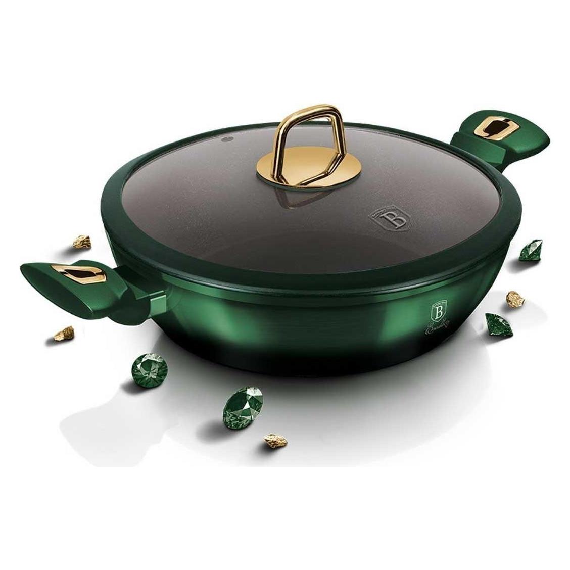 BerlingerHaus TITANIUM SHOP 28cm BH-6060 EMERALD (Bratpfanne, Kochtopf, Aluminium, 28 x 7.50 cm) (21422786)