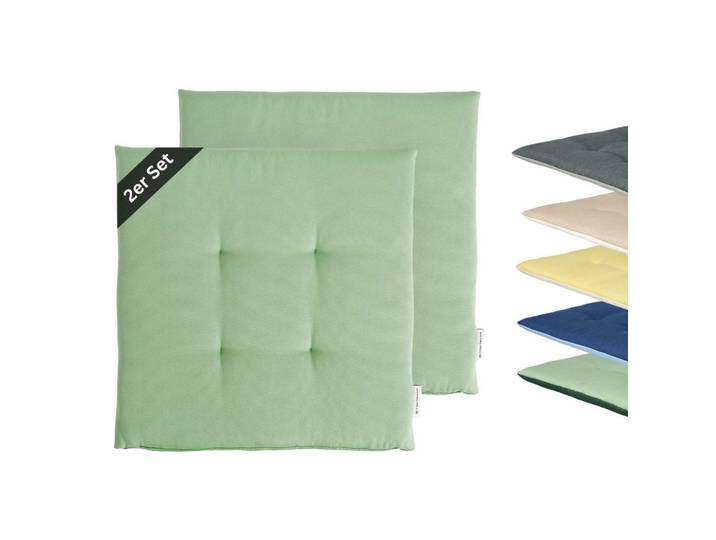 Tom Tailor Outdoor Sitzkissen Dove Chairpad, Grün, 40x2x40 cm, Heimtextilien, Wohntextilien, Sitzkissen