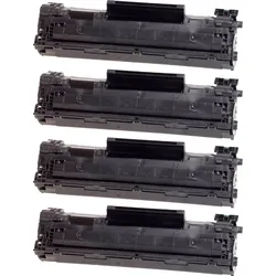 4 Kompatible Toner ersetzt Canon 728 Multipack schwarz