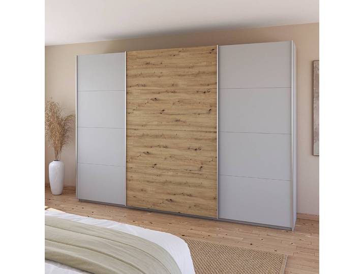 Armoire - Bicolore 315cm Vert/Gris soie