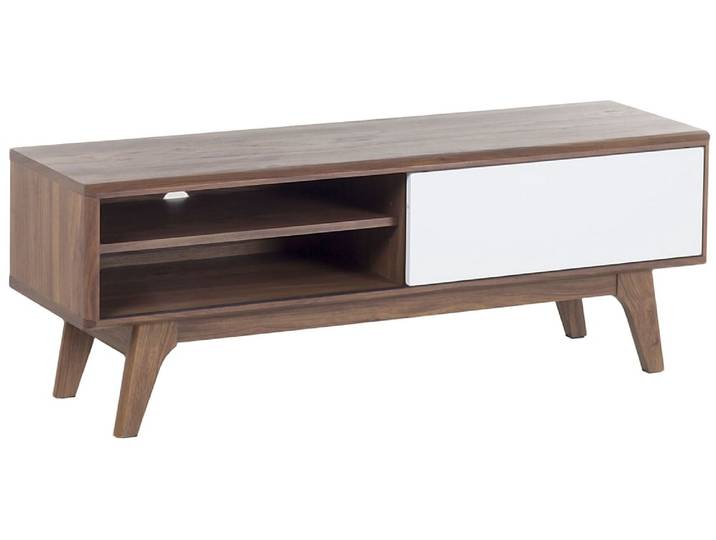 Meuble tv marronblanc