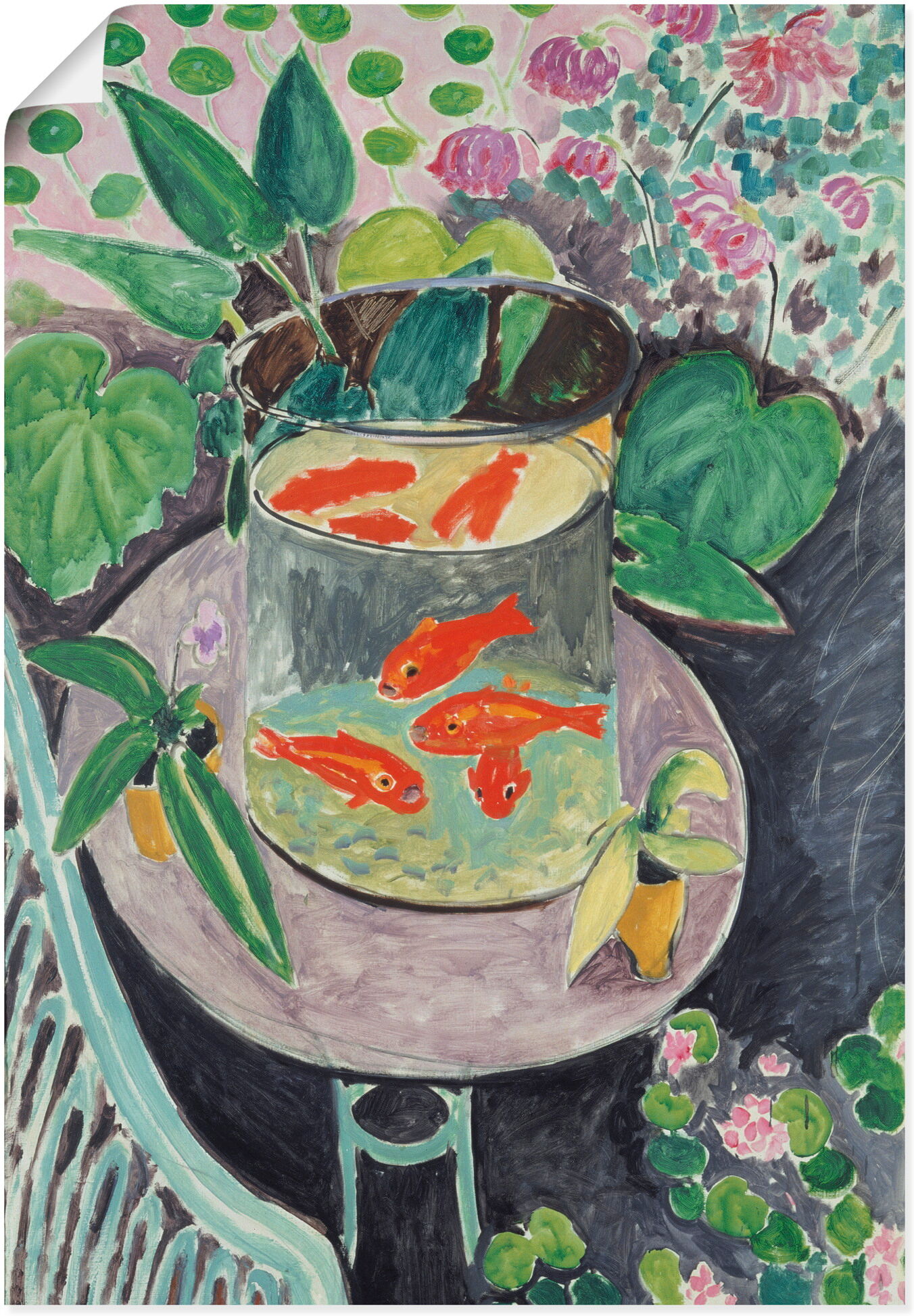 Wandbild ARTLAND "Die Goldfische. 1911", farbe bild(er): farbig, B:50cm H:70cm, Papier, Bilder, Wandbild, als Alubild, Leinwandbild, Poster, Wandaufkleber in verschied. Grössen farbe bild(er): farbig B/H/T: 50cm x 70cm, Poster Fisch Hochformat, 1 Stk.