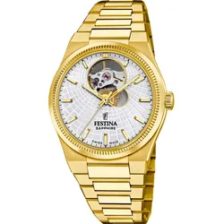 Festina Automatik Damen Swiss Made F20064/1 - silber,gold - 35.0mm