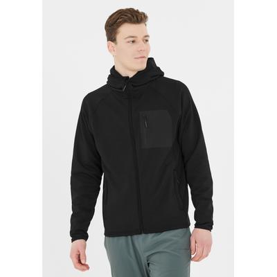 Sweatjacke ENDURANCE "Deerto", Herren, Gr. S, schwarz, 100% Polyester, unifarben, kurz, ohne Ausschnitt, Sweatjacken Sweatjacke, mit atmungsaktiver Funktion