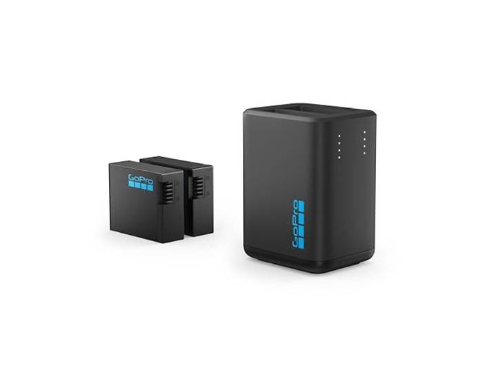GoPro dubbele batterijlader + 2 oplaadbare Enduro-batterijen (HERO13 zwart) - officieel GoPro-accessoire