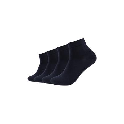 Socken JOOP "premium essentials", Damen, Gr. 39-42, schwarz (navy), Baumwollmischung, normal, Socken Socken, mit Logoschriftzug an der Ferse