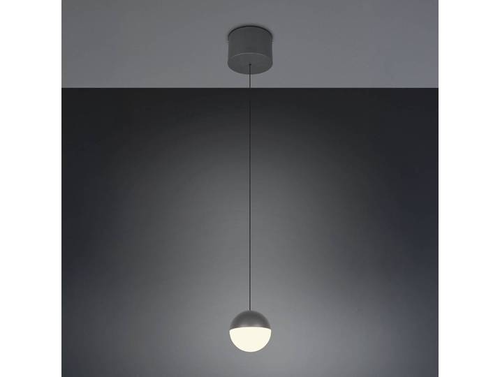 Reality Leuchten Hängelampe Senta, schwarz, für Wohn- / Esszimmer, Kunststoff, Modern, Pendelleuchte