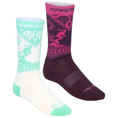 Kari Traa - Women's Puffin Sock 2 Pack - Merinosocken 38/39 | EU 38-39 bunt