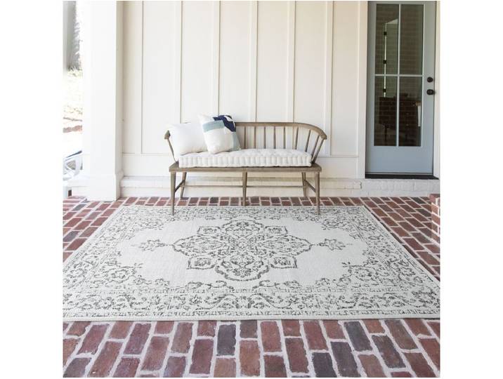 Tapis tissé plat SAMI motif vintage