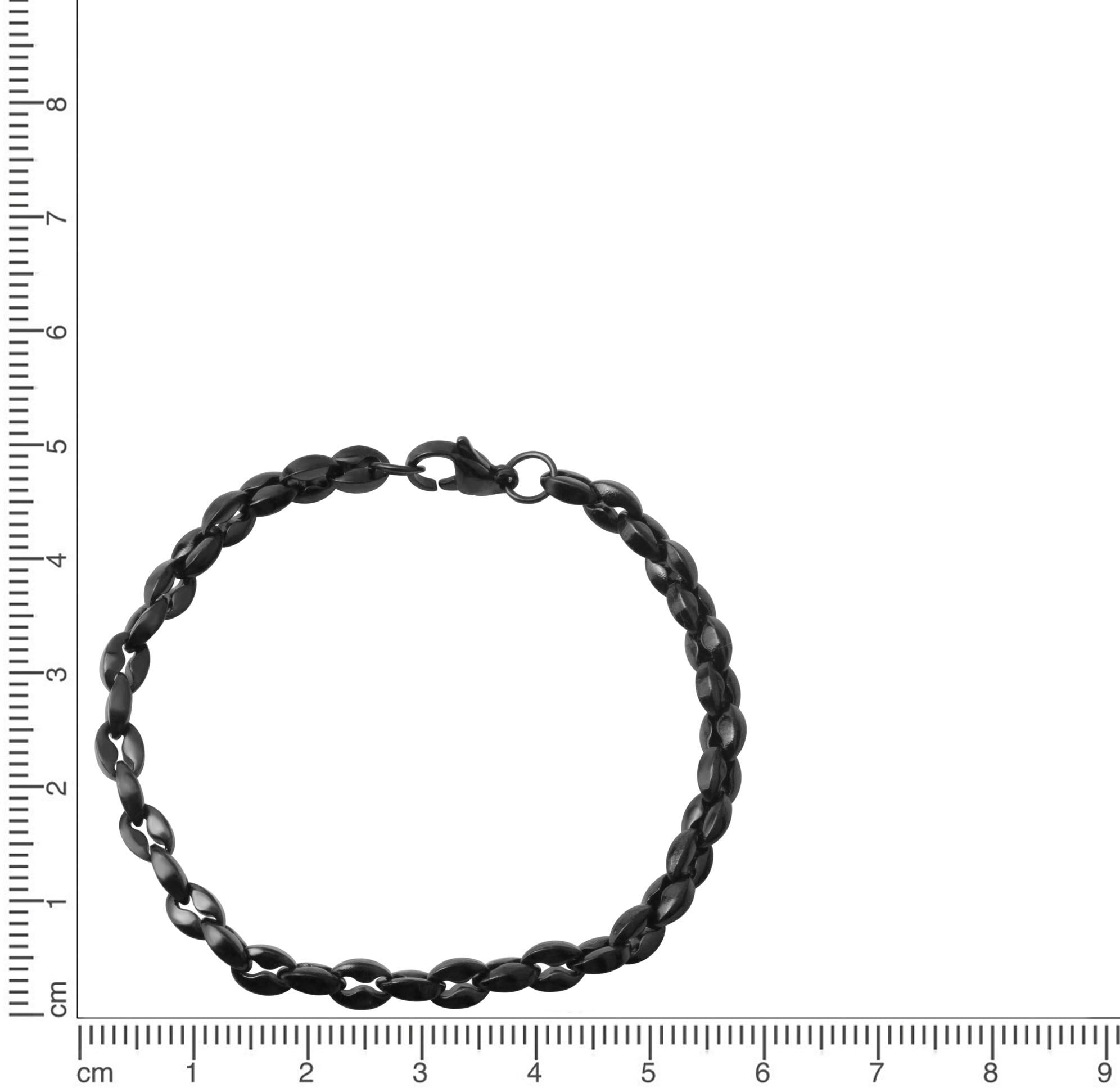 Armband FIRETTI "Schmuck Geschenk Armschmuck Armkette" Gr. 19, schwarz, Armbänder, Damen, 19, Edelstahl, Armband