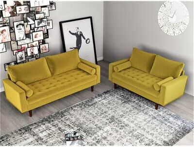 Container Furniture Civa 2 Piece Living Room Set - Sofa and Loveseat
