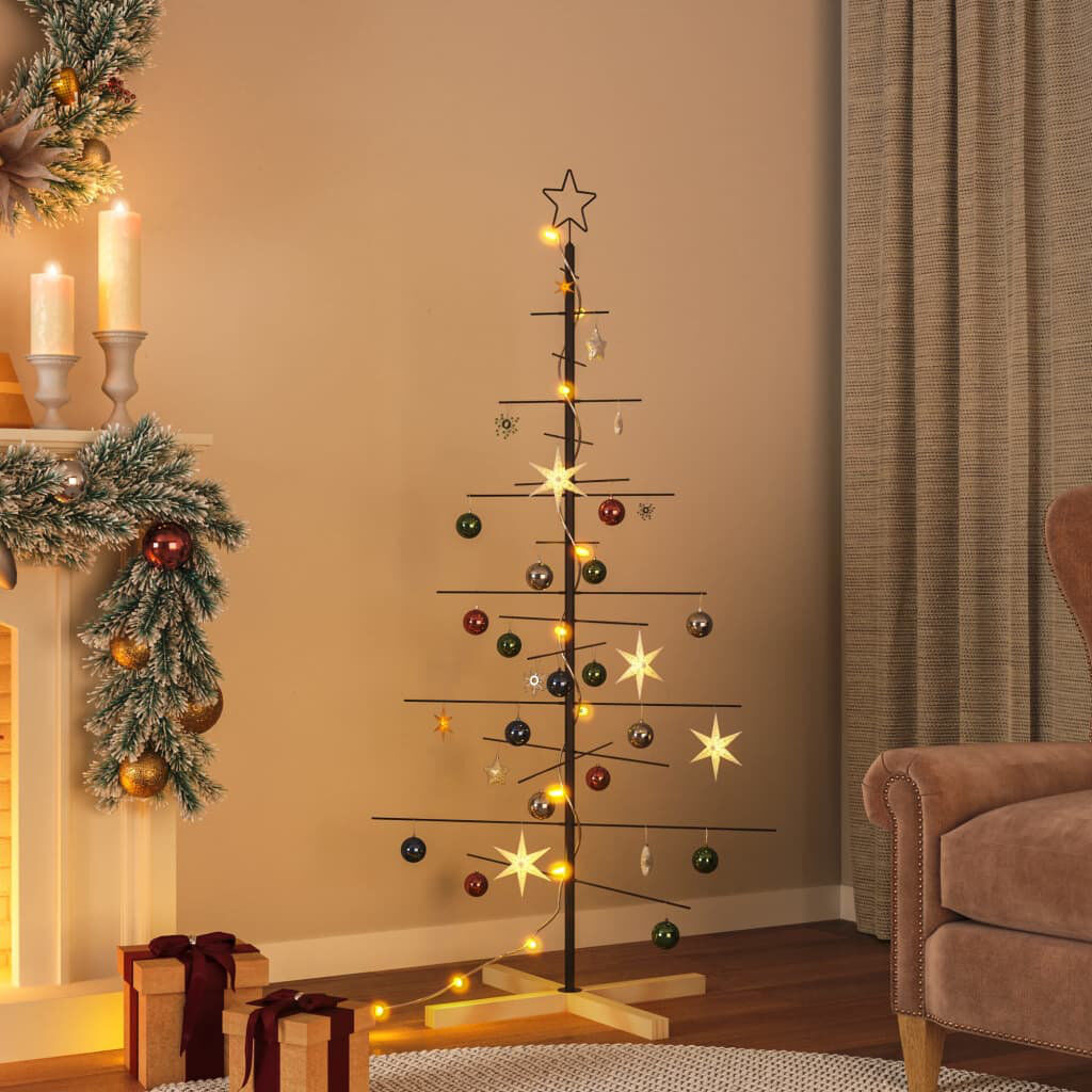 The Seasonal Aisle Christmas Decorative Accent Black 150 H cm x 75 W cm x 75 D cm