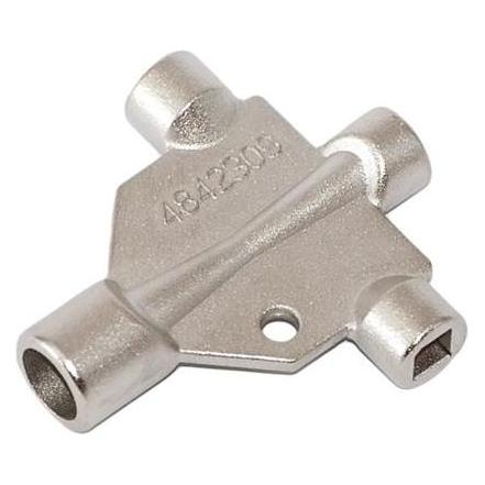 Aalberts Universal luftskrue nøgle 4-vejs metal (7315170107415)