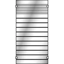 OSMO Glasscheibe Gitter satiniert 89x178cm