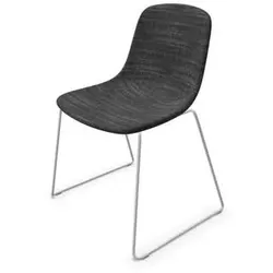 Infiniti Stuhl Pure Loop Sled Stoff Grau Dunkelgrau