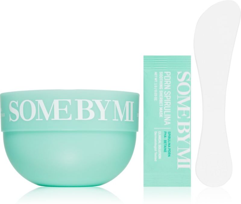 Some By Mi PDRN Spirulina Soothing Sherbet Mask soothing face mask with cooling effect 10x1 g