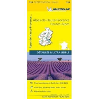 Alpes-de-Haute-Provence, Hautes-Alpes - Michelin Local Map 334, Karte von Michelin, Michelin, 978-2-06-720236-8