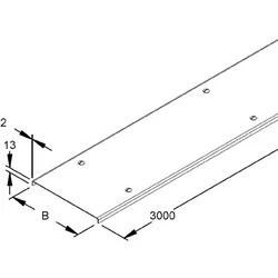 Niedax Kabelrinnendeckel RDVS 150