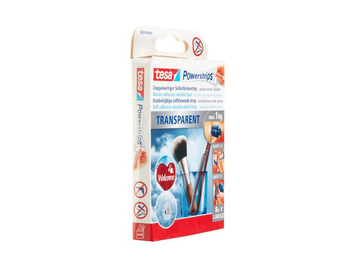 Tesa Powerstrips Ablösbar Transparent 5 Stück