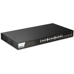 Draytek SFP+ Switch P1281x 28 Port (28 Ports), Netzwerk Switch, Schwarz