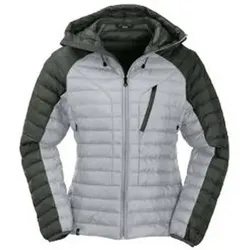 MAUL Damen Funktionsjacke Annaberg Steppjacke+Kapuze, Größe 36 in Grau Grau