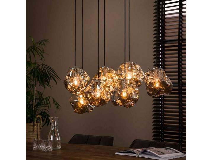 Liadomo Pendelleuchte Acadia, urbaner Stil, mundgeblasenes Glas