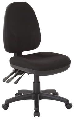Office Star Products OSP Dual-function Upholstered Cushioned Ergonomic Task Chair with Lumbar Support and Adjustable Height