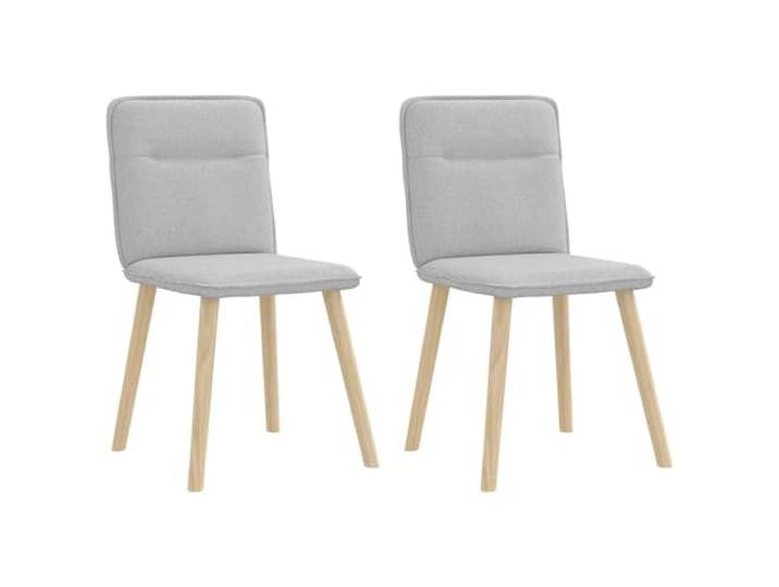 NLQMSU 2 Esszimmerstühle, Wolkengrau, aus Stoff Elegantes Design, weicher Polyesterstoff, Rahmen aus Metall und Holz, dicker Schaumstoff, Esszimmer, Wohnzimmer, Gästezimmer