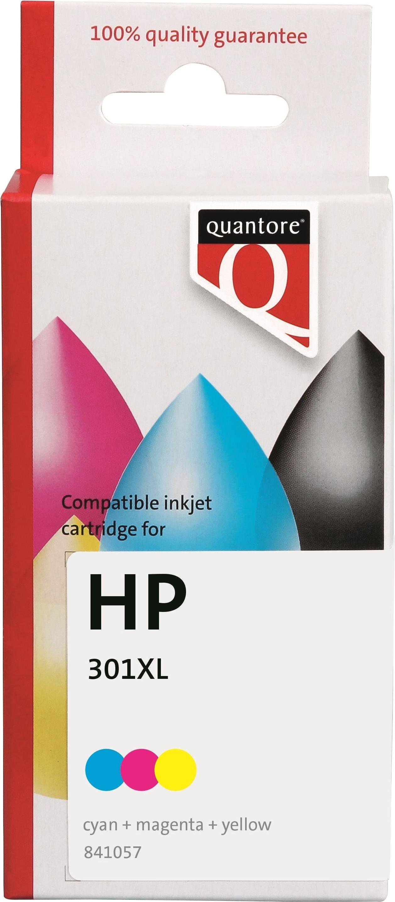 Quantore - Tintenpatronen-Alternative für CH564EE 301XL Farbe | 12 Stück