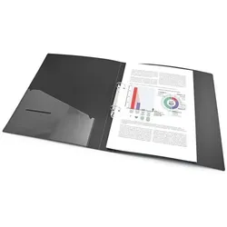Rapesco Germ-Savvy 25 mm Ringbuch PP (Polypropylen) DIN A4 2 Ringe Schwarz 4 Stück