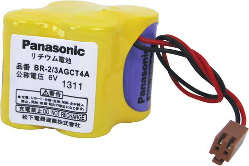 Panasonic BR2/3AGCT4A Spezial-Batterie Stecker Lithium 6V 2400 mAh 1St.