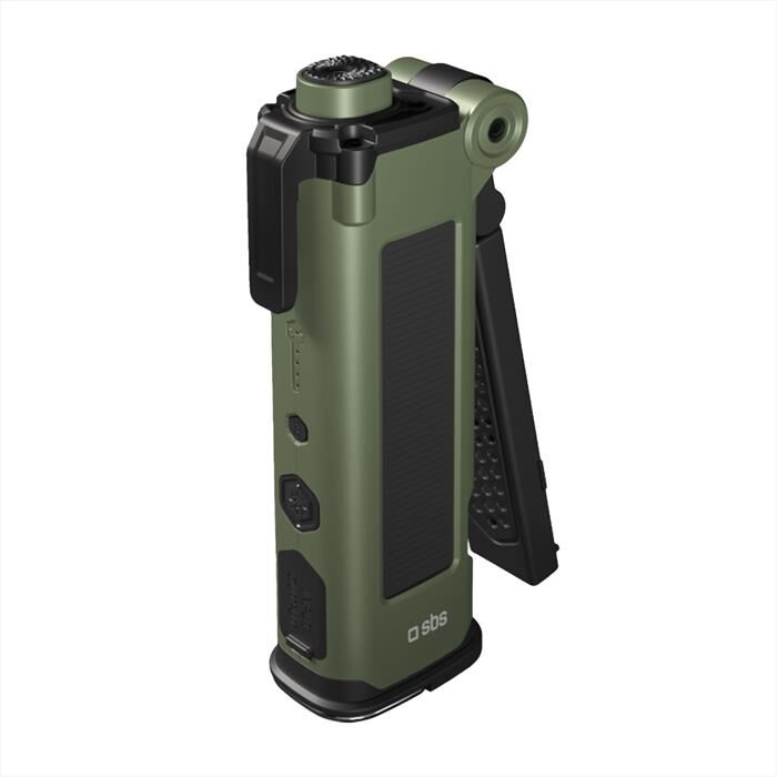 SBS Powerbank 3000mah Luce Sos Rompi Vetro-verde
