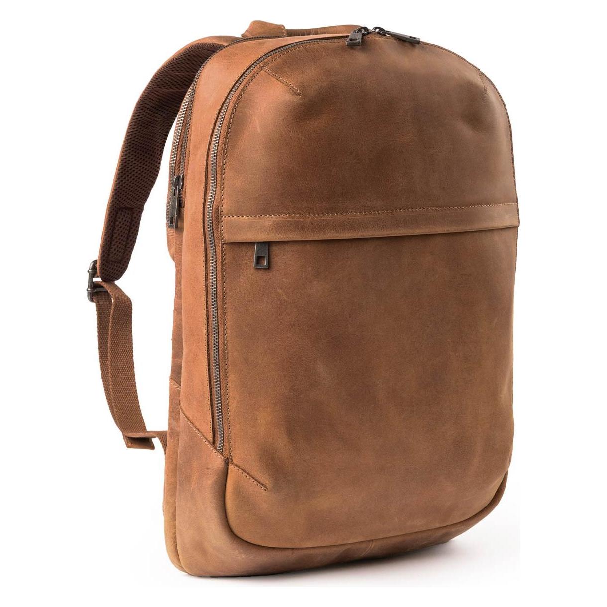 Accezz Leather Laptop rugzak 16 inch - Cognac (SH00075216)