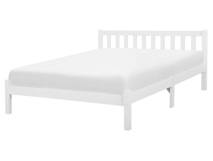 Lit double en bois blanc 160x200
