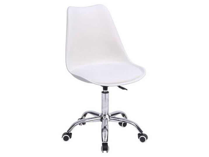 Chaise de bureau réglable en hauteur blanche ANNE