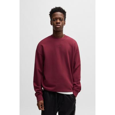 Sweatshirt HUGO "Dapocrew", Herren, Gr. M, schwarz pink654, Sweatware, Obermaterial: 100% Baumwolle, relaxed fit normal, Rundhals, Bündchen, Sweatshirts Sweatshirt, Rundhalsausschnitt, Relaxed Fit, Logo-Druck