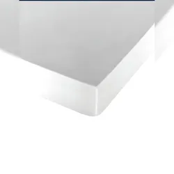 Glattes Spannbetttuch Bett 180 Baumwolle extra weich hergestellt in Spanien Blanco Naturals