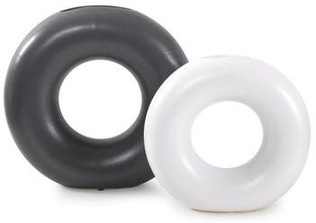 Allan Andrews Ronde Ring Ceramic Vase- Set of 2