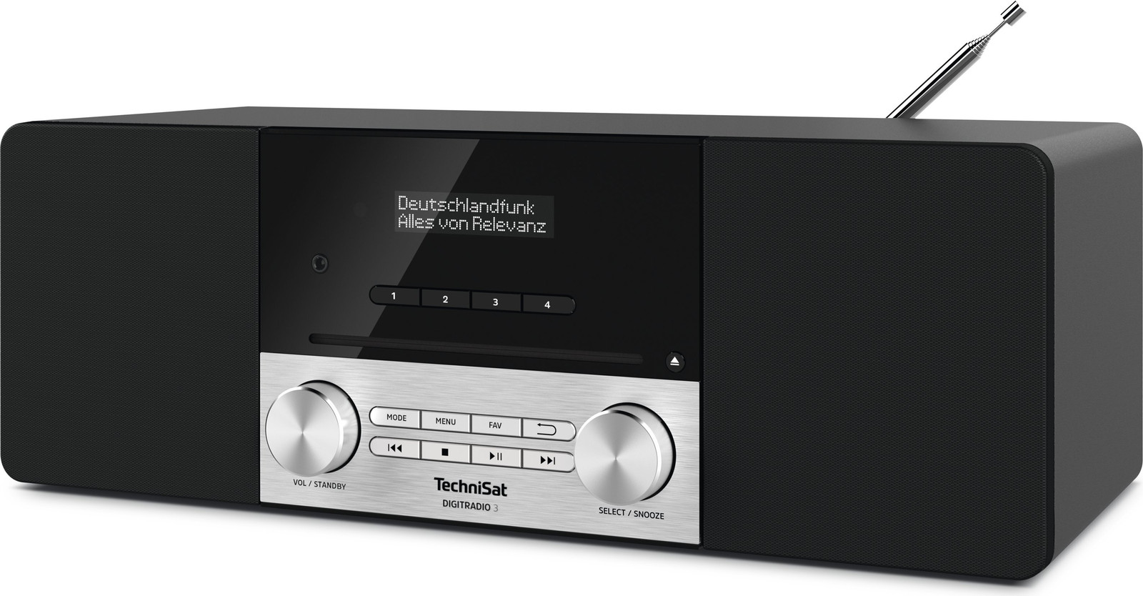 TechniSat Digitradio 3 DAB+ radio, zwart/zilver