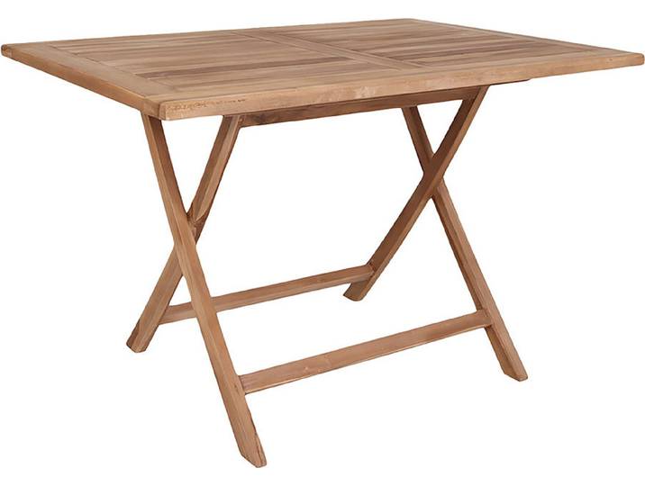 Oline Gartentisch 80x120 cm Teakholz massiv.