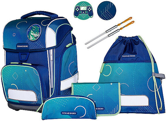 SCHNEIDERS Schultaschen Set Ergolite 9tlg Geo Motion EG
