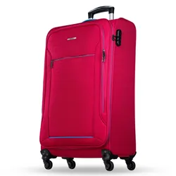 Nowi NOWI Sevilla Trolley M 55x40x20 – Leichter Koffer 30L 4 Rollen & Zahlenschloss BLAU