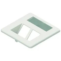 1PROTEC Zentralplatte Modulaufnahme PNZPRW2 2fach reinweiß 9010