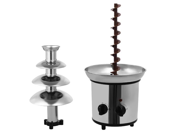 Fontaine à chocolat à 4 niveaux en acier inoxydable, équipement de fusion et de chauffage du chocolat et du fromage, appareil électroménager DIY