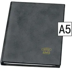 Veloflex Telefonringbuch 51581 schwarz, 18.5x22.5 cm